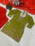 RICH LOOK CHINON SILK SEQUENCE EMBROIDERY WORK TOP PALAZZO WITH DUPATTA WEDDING WEAR WHOLESALE PRICE ETHNIC GARMENT (2)
