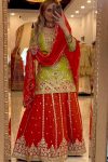 RICH LOOK CHINON SILK SEQUENCE EMBROIDERY WORK TOP PALAZZO WITH DUPATTA WEDDING WEAR WHOLESALE PRICE ETHNIC GARMENT (2)
