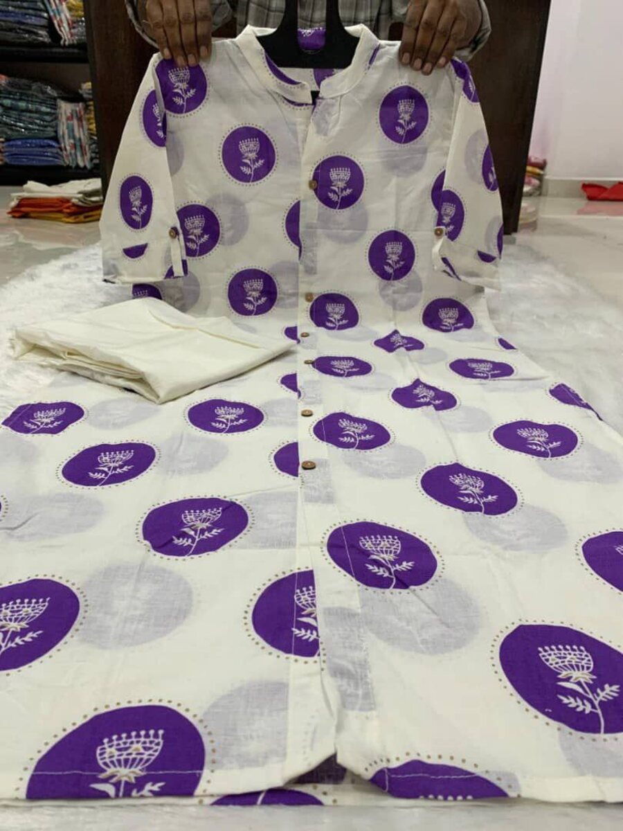 RICH LOOK COTTON RAYON DIGITAL PRINT WORK KURTI WITH PENT SET DAILY WEAR WHOLESALE PRICE ETHNIC GARMENT(5)