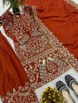 RICH LOOK CREPE SILK EMBROIDERY SEQUENCE WORK TOP PATIYALA WITH DUPATTA WEDDING WEAR WHOLESALE PRICE ETHNIC GARMENT (2)