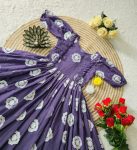 RICH LOOK FAUX GEORGETTE THREAD WORK ONE PIECE DRESS DAILY WEAR WHOLESALE PRICE ETHNIC GARMENT (7)