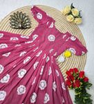 RICH LOOK FAUX GEORGETTE THREAD WORK ONE PIECE DRESS DAILY WEAR WHOLESALE PRICE ETHNIC GARMENT (3)