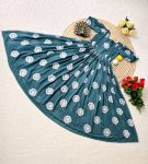 RICH LOOK FAUX GEORGETTE THREAD WORK ONE PIECE DRESS DAILY WEAR WHOLESALE PRICE ETHNIC GARMENT (5)