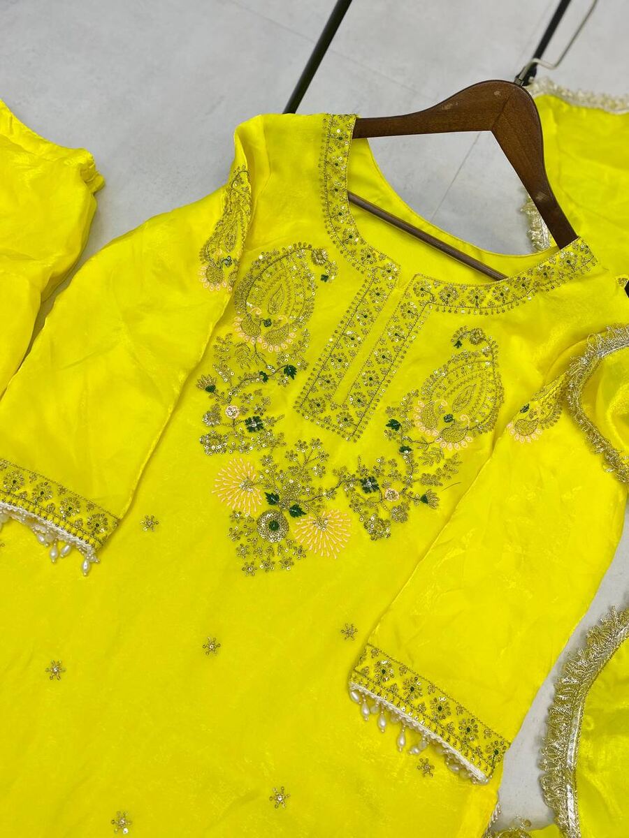 RICH LOOK FENDY SEQUENCE EMBROIDERY WORK TOP PATIYALA WITH DUPATTA FUNCTIONAL WEAR WHOLESALE PRICE ETHNIC GARMENT (12)