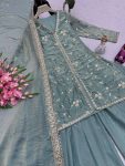 RICH LOOK FENDY SILK EMBROIDERY SEQUENCE WORK TOP PALAZZO WITH DUPATTA PARTY WEAR WHOLESALE PRICE ETHNIC GARMENT (4)