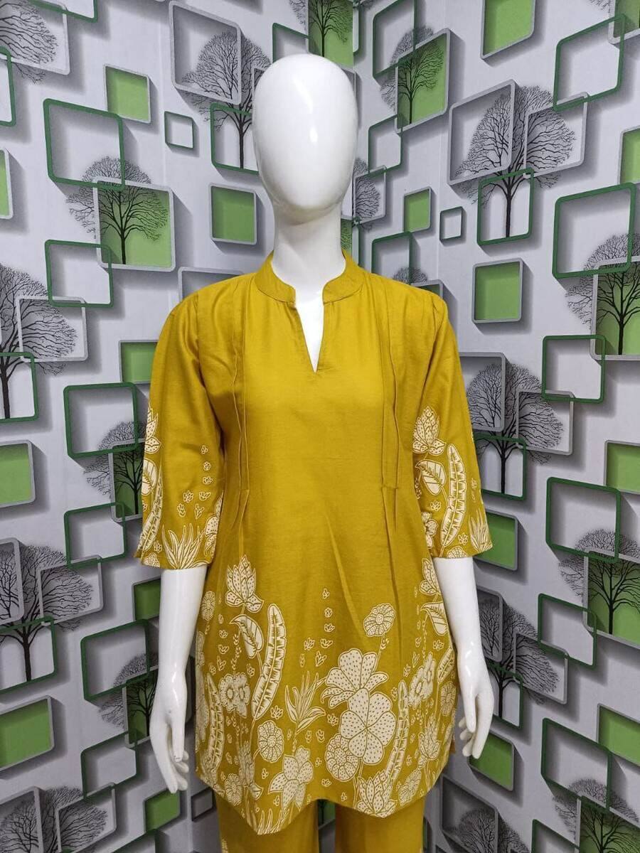 RICH LOOK FLEX COTTON PRINTED CO-ORD SET OFFICE WEAR WHOLESALE PRICE ETHNIC GARMENT (2)