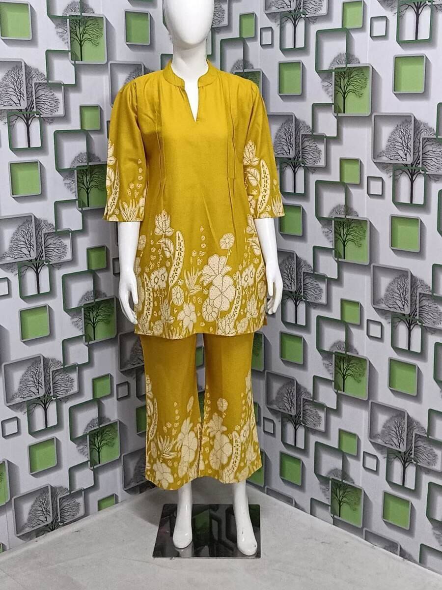 RICH LOOK FLEX COTTON PRINTED CO-ORD SET OFFICE WEAR WHOLESALE PRICE ETHNIC GARMENT (3)