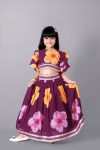 RICH LOOK GEORGETTE FLORAL DESIGN & LACE BORDER WORK KID'S LEHENGA CHOLI WITH DUPATTA WINE