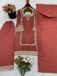 RICH LOOK GERMAN CHIFFON EMBROIDERY WORK TOP PALAZZO WITH DUPATTA FUNCTIONAL WEAR WHOLESALE PRICE ETHNIC GARMENT (2)