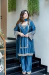 RICH LOOK GERMAN CHIFFON EMBROIDERY WORK TOP PALAZZO WITH DUPATTA FUNCTIONAL WEAR WHOLESALE PRICE ETHNIC GARMENT (10)