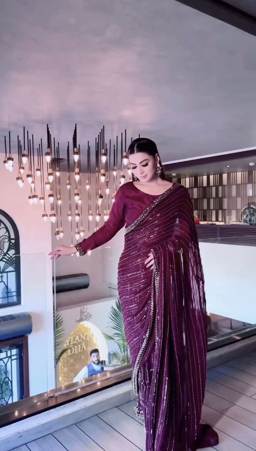 RICH LOOK KASTURI SILK SEQUENCE, THREAD & DORI WORK SAREE WITH UNSTITCHED BLOUSE PARTY WEAR WHOLESALE PRICE ETHNIC GARMENT (4)