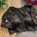 RICH LOOK MALAI SATIN HAND WORK STITCHED BLOUSE FESTIVE WEAR WHOLESALE PRICE ETHNIC GARMENT (10)