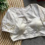 RICH LOOK MALAI SATIN HAND WORK STITCHED BLOUSE FESTIVE WEAR WHOLESALE PRICE ETHNIC GARMENT (9)