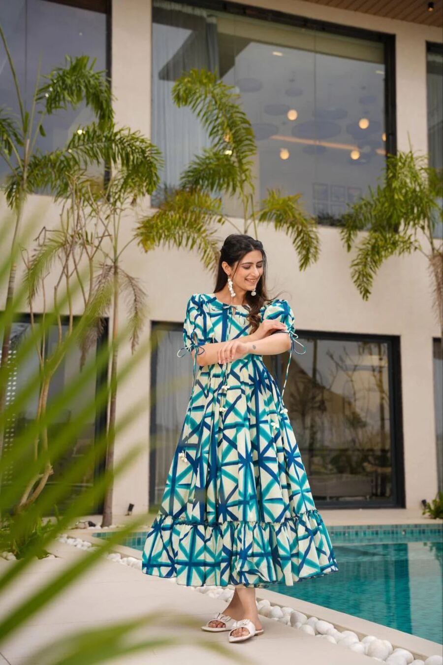 RICH LOOK MUSLIN PRINTED WORK ONE PIECE DAILY WEAR WHOLESALE PRICE ETHNIC GARMENT (4)