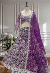 RICH LOOK NET EMBROIDERY SEQUENCE CODING WORK LEHENGA CHOLI WITH DUPATTA WEDDING WEAR WHOLESALE PRICE ETHNIC GARMENT (3)