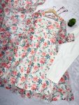 RICH LOOK ORGANZA FLORAL PRINT WORK ANARKALI GOWN BOTTOM WITH DUPATTA TRADITIONAL WEAR WHOLESALE PRICE ETHNIC GARMENT (2)