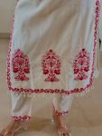RICH LOOK ROMAN COTTON SILK EMBROIDERY THREAD WORK TOP BOTTOM WITH DUPATTA DAILY WEAR WHOLESALE PRICE ETHNIC GARMENT (2)