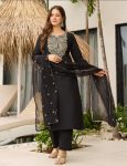 RICH LOOK VISCOSE EMBROIDERY WORK TOP BOTTOM WITH DUPATTA FESTIVE WEAR WHOLESALE PRICE ETHNIC GARMENT (7)
