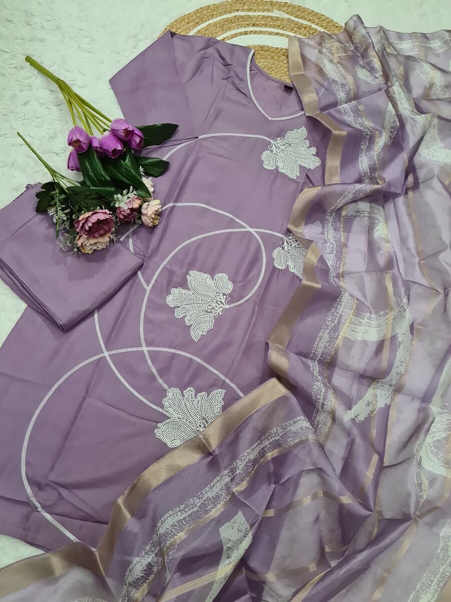 RICH LOOK VISCOSE RAYON SEQUENCE EMBROIDERY WORK TOP BOTTOM WITH DUPATTA FESTIVE WEAR WHOLESALE PRICE ETHNIC GARMENT (1)