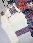 TRADITIONAL ROMAN SILK PRINTED PATCH WORK TOP BOTTOM WITH DUPATTA FESTIVE OFFICE WEAR WHOLESALE PRICE ETHNIC GARMENT (2)