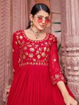 TRENDING FAUX BLOOMING ZARI-SEQUENCE & BEADS EMBROIDERY WORK GOWN WEDDING WEAR WHOLESALE PRICE ETHNIC GARMENT (6)