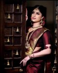 TRENDING LATEST LICHI SILK JACQUARD WORK SAREE WITH UNSTITCHED BLOUSE FESTIVE WEAR WHOLESALE PRICE ETHNIC GARMENT (2)