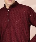10FANCY COTTON EMBROIDERY WORK MEN’S ONLY KURTA FESTVE WEAR WHOLESALE PRICE ETHNIC GARMENT (1)