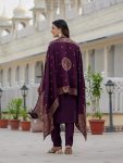 17NEW ARRIVAL ROMAN SILK CODING EMBROIDERY WITH SEQUENCE WORK TOP BOTTOM WITH DUPATTA FESTIVE WEAR WHOLESALE PRICE ETHNIC GARMENT (1)