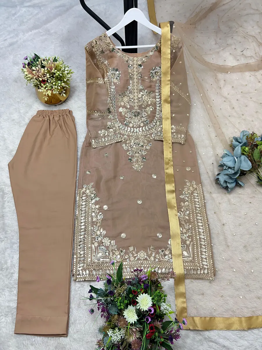 1ATTRACTIVE JIMMY CHOO EMBROIDERY AND SEQUENCE WORK TOP BOTTOM WITH DUPATTA FESTIVE WEAR WHOLESALE PRICE ETHNIC GARMENT (12)