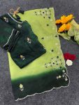 1DESIGNER CRUNCHY CHIFFON BEADS AND MOTI HANDWORK WITH TREAD HAND WORK AND BUTTI WORK SAREE WITH UNSTITCHED BLOUSE PARTY WEAR WHOLESALE PRICE ETHNIC GARMENT (6).jpg