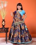 1DESIGNER JACQUARD WEAVING WORK KID’S LEHENGA CHOLI WITH DUPATTA FESTIVE WEAR WHOLESALE PRICE ETHNIC GARMENT (20)