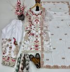 1DESIGNER JIMMY CHOO EMBROIDERY CHAIN SEQUENCE AND HAND WORK TOP PATIYALA WITH DUPATTA FESTIVE WEAR WHOLESALE PRICE ETHNIC GARMENT (12)