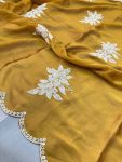 1DESIGNER RANGOLI SILK EMBROIDERY SEQUENCE WITH CUTWORK BORDER WORK SAREE WITH UNSTITCHED BLOUSE WEDDING WEAR WHOLESALE PRICE ETHNIC GARMENT (15)