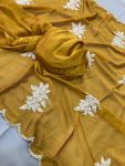 1DESIGNER RANGOLI SILK EMBROIDERY SEQUENCE WITH CUTWORK BORDER WORK SAREE WITH UNSTITCHED BLOUSE WEDDING WEAR WHOLESALE PRICE ETHNIC GARMENT (15)