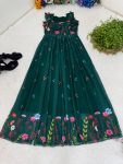 FANCY GEORGETTE DIGITAL PRINT WORK ONE PIECE GREEN