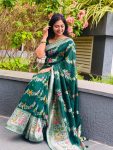 1FANCY KADI CREEP GEORGETTE MEENAKARI JACQUARD WEAVING WITH HAND DYING SAREE WITH UNSTITCHED BLOUSE WEDDING WEAR WHOLESALE PRICE ETHNIC GARMENT (24)
