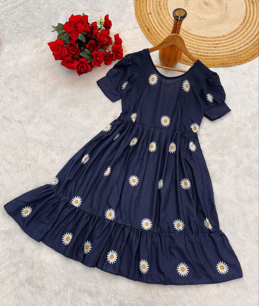 1MODERN RAYON SLUB PRINTED WORK ONE PIECE DAILY WEAR WHOLESALE PRICE ETHNIC GARMENT (34)