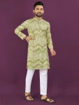 1NEW ARRIVAL RAYON LAHERIYA DIGITAL PRINT AND CROCHET EMBROIDERY WORK MEN’S KURTA PAYJAMA FESTIVE WEAR WHOLESALE PRICE ETHNIC GARMENT (9)