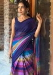 1RICH LOOK LINEN COTTON DIGITAL PRINTED WORK SAREE WITH UNSTITCHED BLOUSE FESTIVE WEAR WHOLESALE PRICE ETHNIC GARMENT (11)