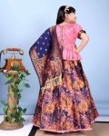 2DESIGNER JACQUARD WEAVING WORK KID’S LEHENGA CHOLI WITH DUPATTA FESTIVE WEAR WHOLESALE PRICE ETHNIC GARMENT (9)