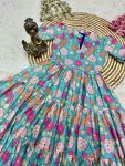 2DESIGNER MUSLIN COTTON PRINT WORK AND STYLISH 3 LAYER PATTERN WORK ONE PIECE DAILY WEAR WHOLESALE PRICE ETHNIC GARMENT (16)