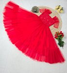 2DESIGNER SOFT NET FABRIC WITH DESIGNER NET WORK MIDI DRESS PARTY WEAR WHOLESALE PRICE ETHNIC GARMENT (30)