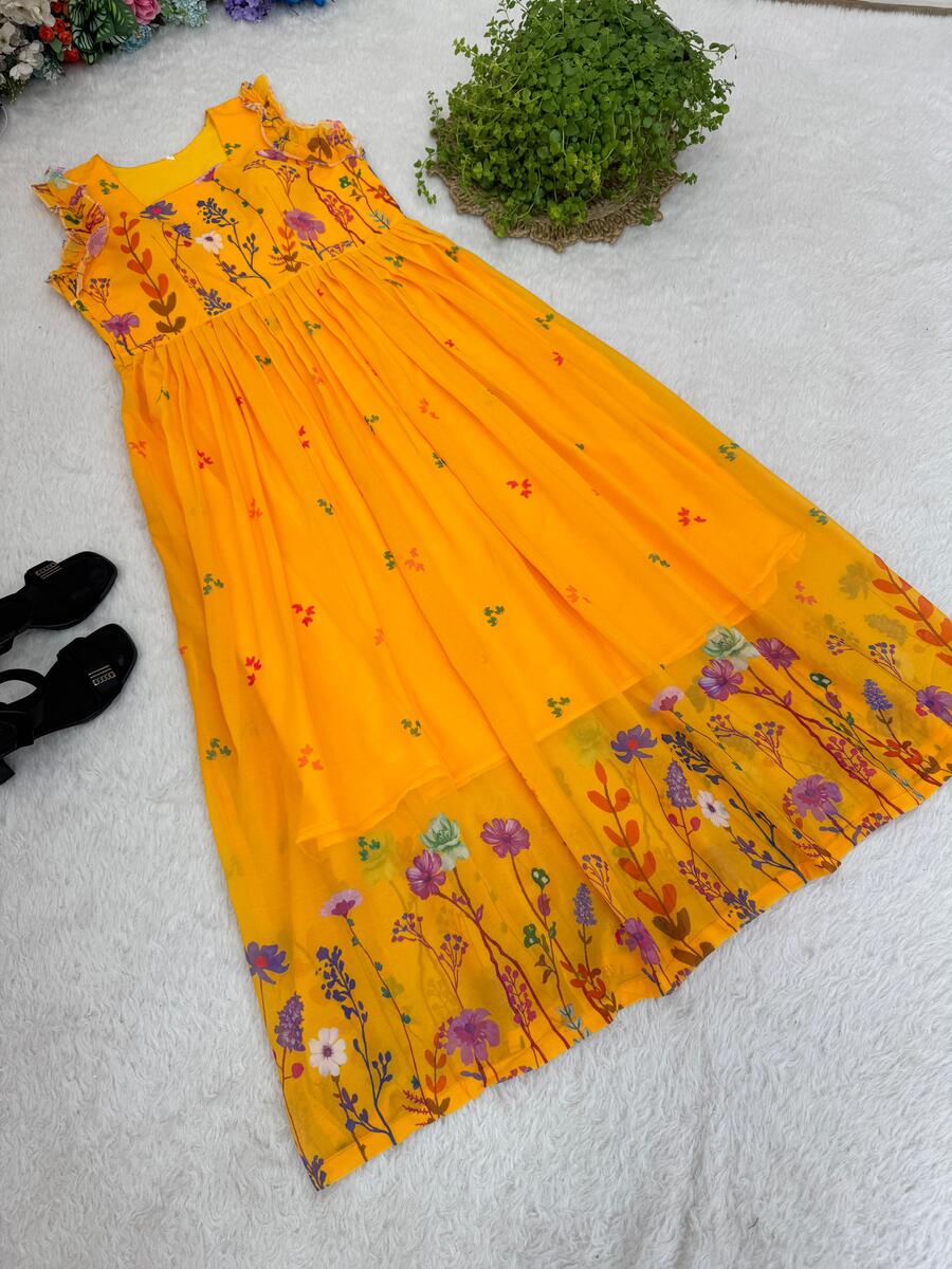 2FANCY GEORGETTE DIGITAL PRINT WORK ONE PIECE DAILY WEAR WHOLESALE PRICE ETHNIC GARMENT (17)