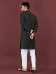 2FANCY VISCOSE SILK EMBROIDERY SEQUENCE WORK MEN’S KURTA PAYJAMA FESTIVE WEAR WHOLESALE PRICE ETHNIC GARMENT (7)