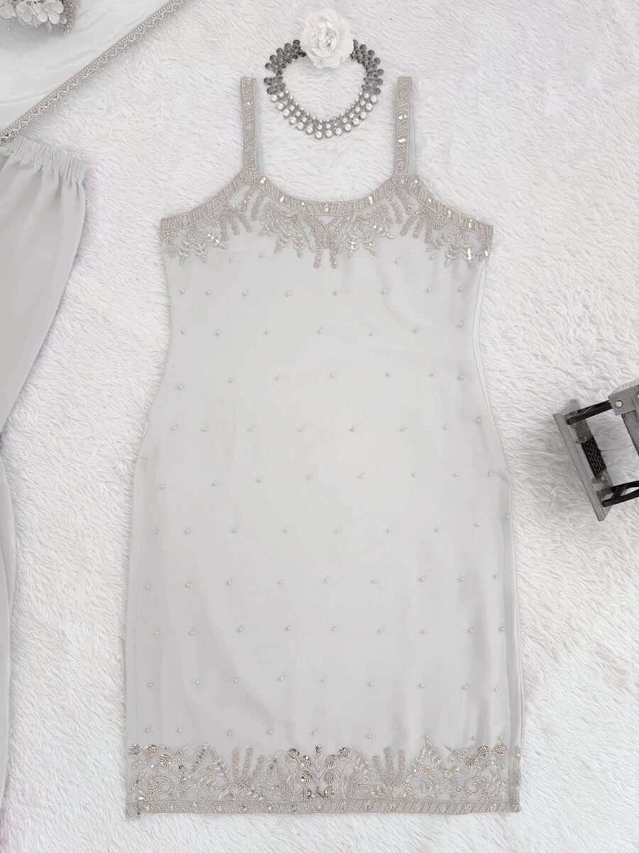 2MODERN GEORGETTE BEADS WITH THREAD & SEQUENCE WORK TOP SHARARA WITH DUPATTA PARTY WEAR WHOLESALE PRICE ETHNIC GARMENT (9)