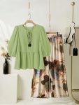 MODERN RAYON TOP WITH LYCRA DIGITAL PRINTED PALAZZO PISTA