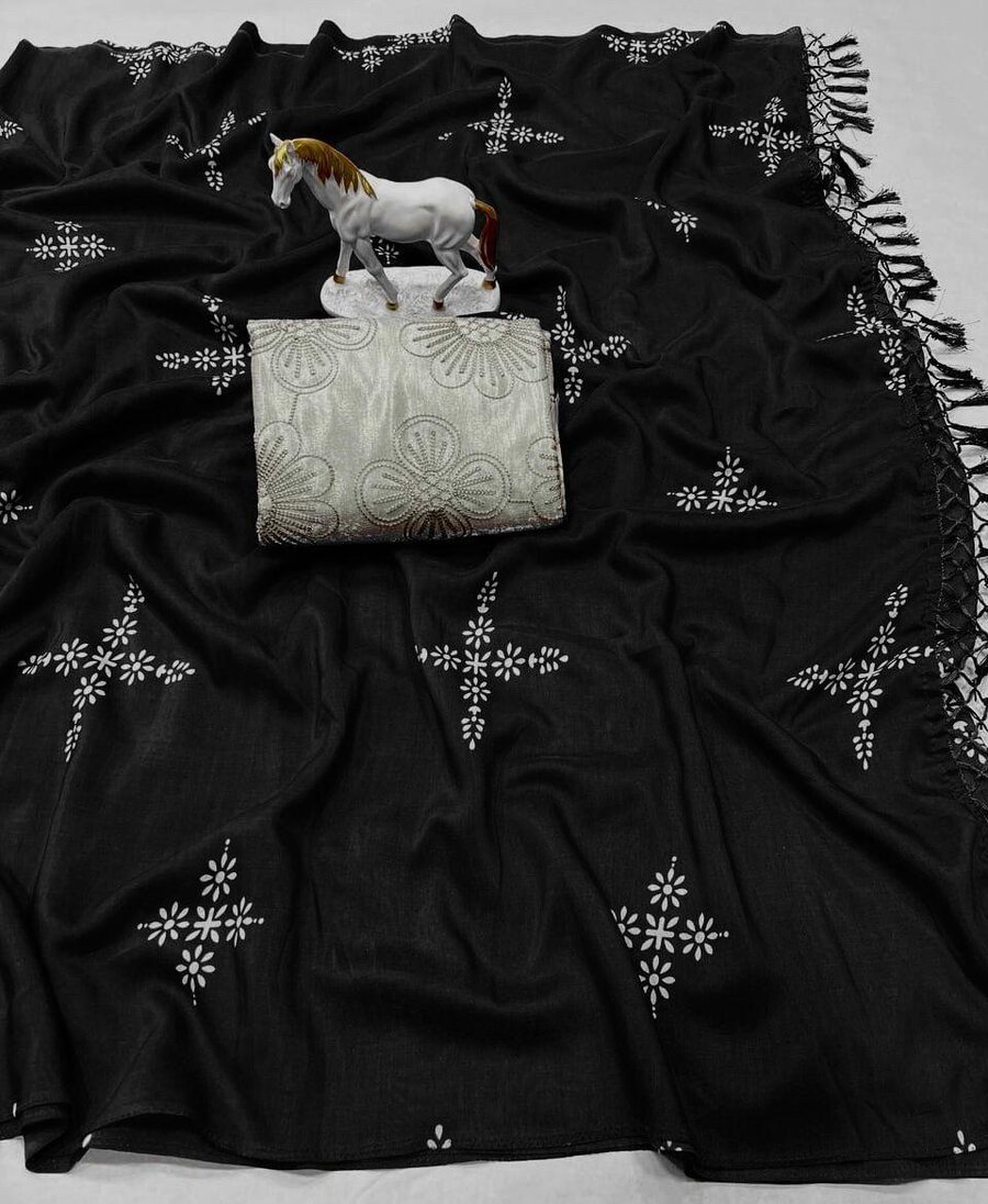 2RICH LOOK MUSLIN COTTON SILK DIGITAL PRINT WORK SAREE WITH UNSTITCHED BLOUSE CASUAL WEAR WHOLESALE PRICE ETHNIC GARMENT (18)