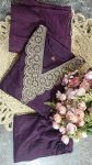 3DESIGNER SLUB COTTON EMBROIDERY WORK TOP BOTTOM WITH DUPATTA FESTIVE WEAR WHOLESALE PRICE ETHNIC GARMENT (22)