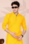 3FANCY COTTON EMBROIDERY WORK MEN’S ONLY KURTA FESTVE WEAR WHOLESALE PRICE ETHNIC GARMENT (20)