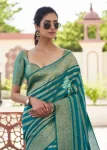 3RICH LOOK LICHI SILK JACQUARD WORK SAREE WITH UNSTITCHED BLOUSE CASUAL WEAR WHOLESALE PRICE ETHNIC GARMENT (13)